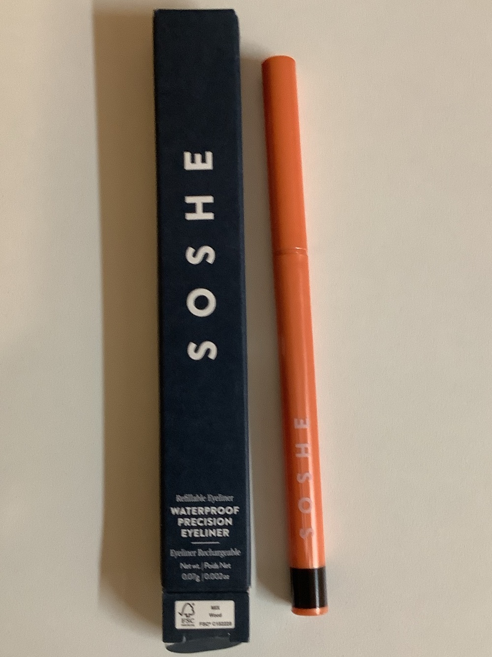 SOSHE Checkmate Waterproof Precision Eyeliner, Refillable. New in Box
